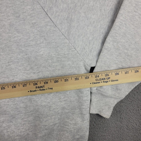 Vintage Cat Winter Sweatshirt Womens 1X Gray Collared Snowy Scenery Made USA 90s - Picture 11 of 13